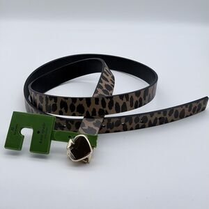 NWT Kate Spade Reversible Calf Leather Animal Print Belt XL